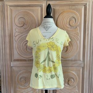 Super Cute Woodstock Summer of Love Tee. Size L